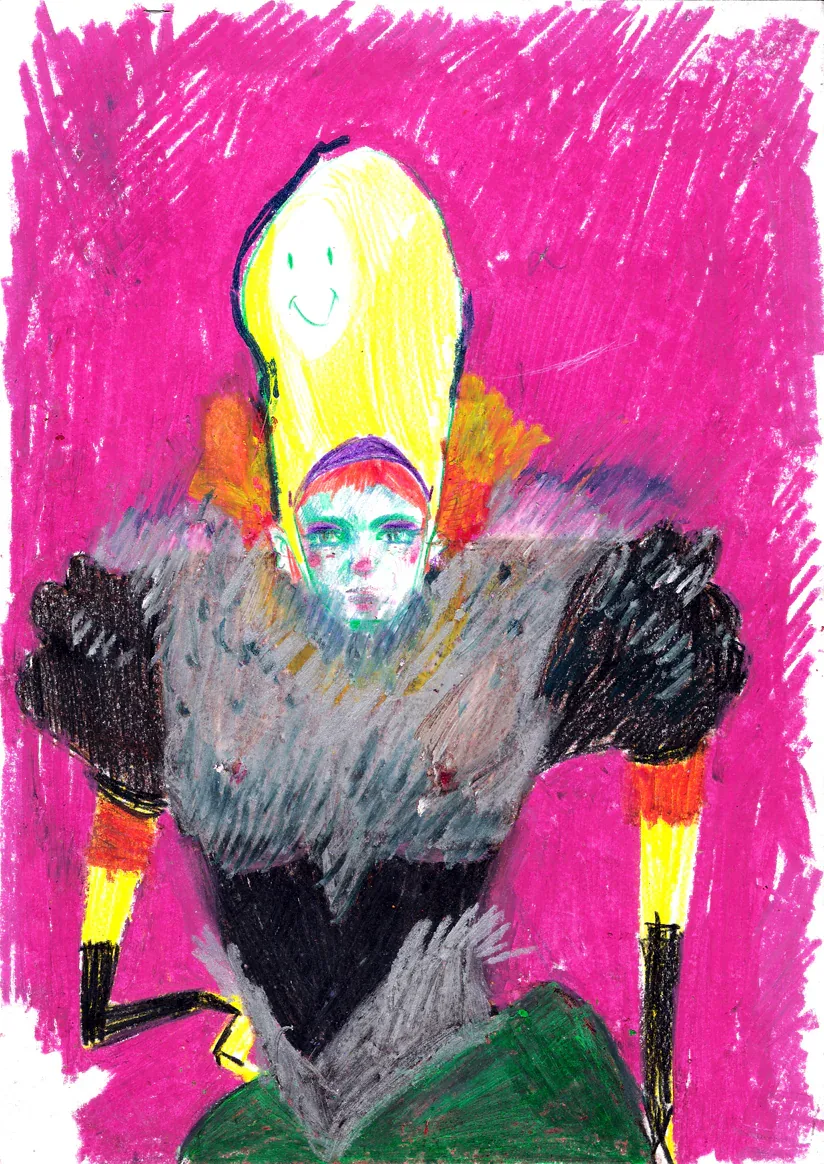 Work on paper: 30 hatırlamıyorum pastel A4 copy